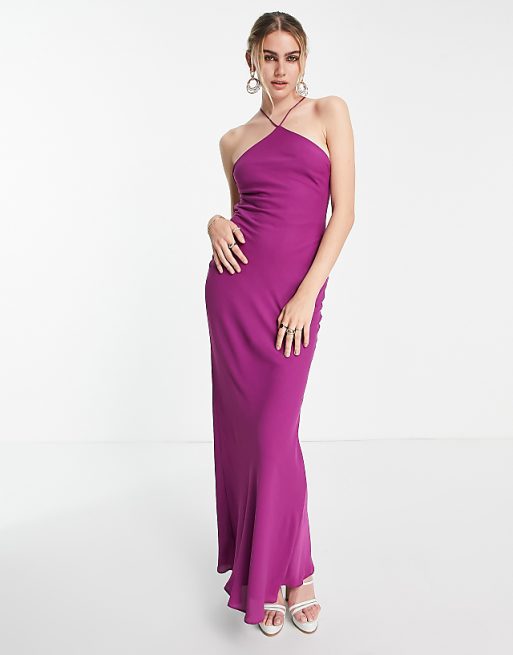 Long Purple Spring Dress